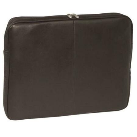 PIEL LEATHER 17In Zip Laptop Sleeve - Chocolate 2894-CHC